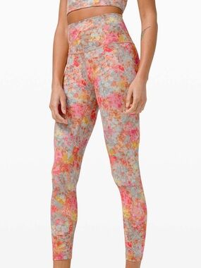 Lululemon Align Pant 28” in Inflorescence Multi size 4